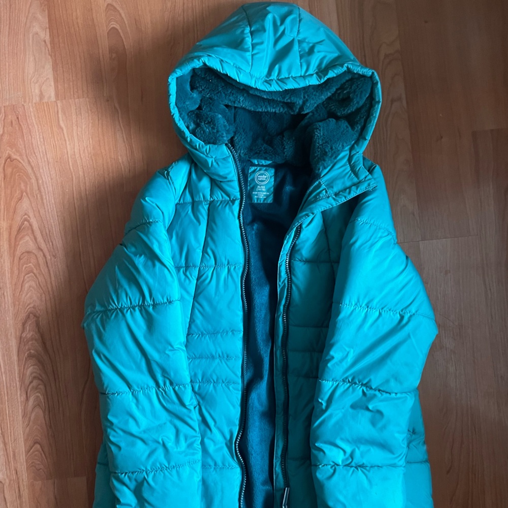 Wonder Nation Kids teal, lined jacket